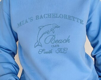 Custom Embroidery Sweatshirt and Hoodie - Custom Bachelorette Shirt