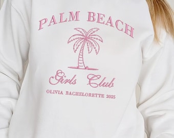 Embroidery Custom Sweatshirt and Hoodie - Palm Beach Club