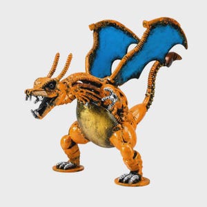 Charizard Recycled Metal Sculpture (Inspired by Charizard)