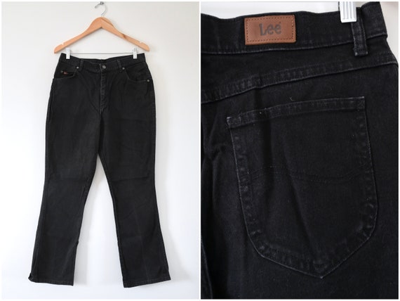 Lee Jeans Relaxed Bootcut Black High Waisted Jean… - image 1