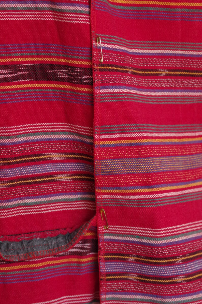 Vintage Tracy Evans Ltd Red Southwestern Print Oversized Blazer Size Large Made in USA