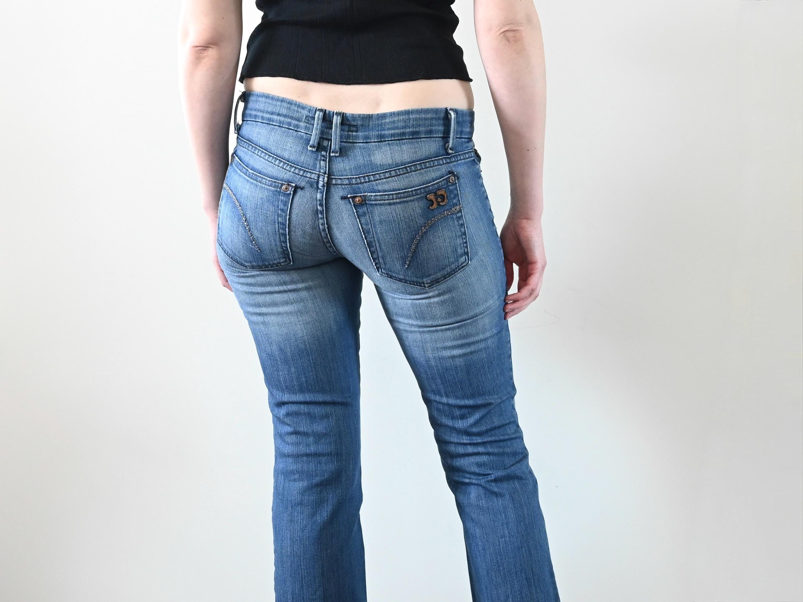 HOT Thong Low Rise Jeans 2000s Ultra Low Rise Jeans UK