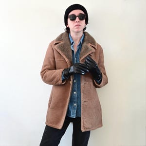 Vintage Sawyer of Napa Shearling Bomber Jacket, Made in USA