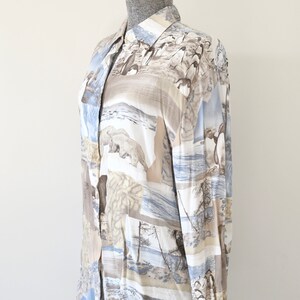 Script Arctic Scenes Penguin and Polar Bear Print Button Down - Etsy