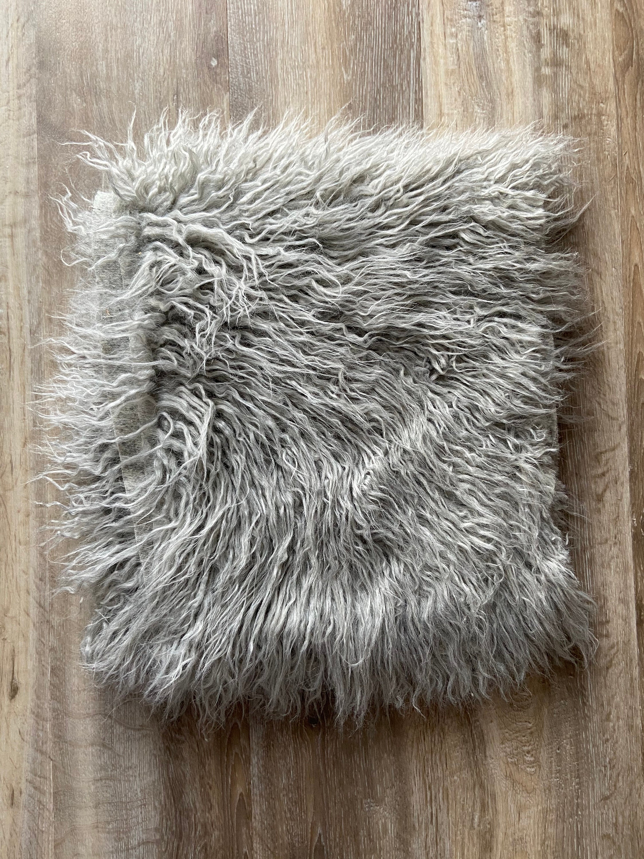 Buy Long Pile Faux Fur Gray Fuzzy Fabric Online in India - Etsy
