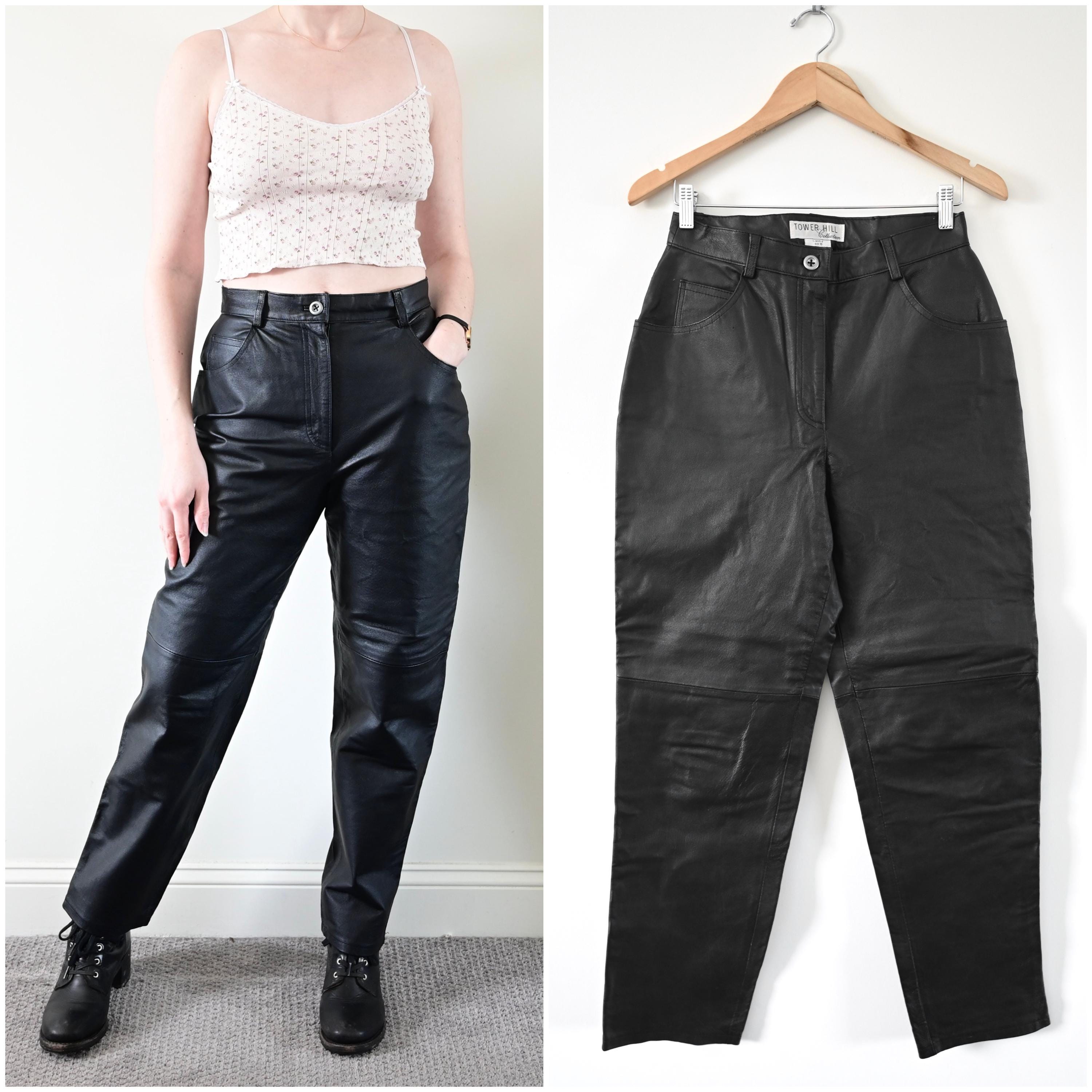 90's Leather Pants - Etsy 90's Leather Pants - Etsy