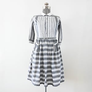 grey dress with white collar Self-portrait Grey Herringbone Collared Mini Dress