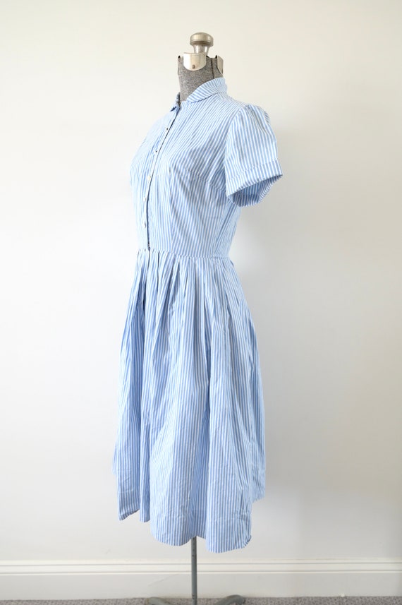1950s Tailored by Nan Buntly New York Blue White … - image 7