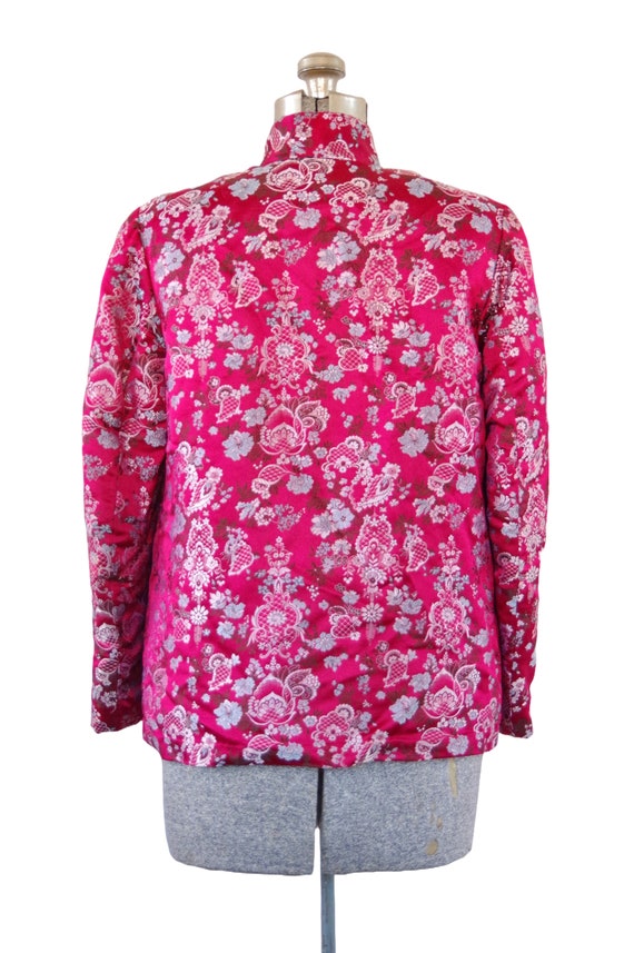Traditional Chinese Padded Jacket Pink Silk Asian… - image 4