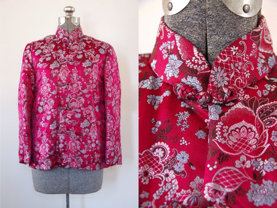 chinese padded silk jacket