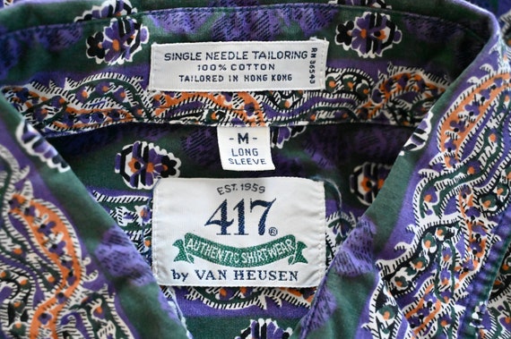 Vintage 417 Authentic Shirtwear by Van Heusen Pur… - image 9