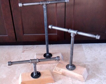 Modern Chunky Pipe Industrial Necklace // Bracelet // Watch // Jewelry Organizer // Photo Display // Craft Show Display