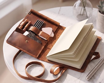 Handmade leather sketchbook cover, A5 Leather sketchbook case, A4 Leather sketchbook holder, Leather sketchpad cover,Personalized sketchbook