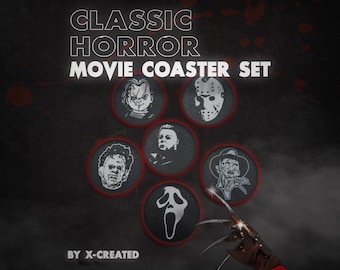 Classic Horror Movie Coaster Set
