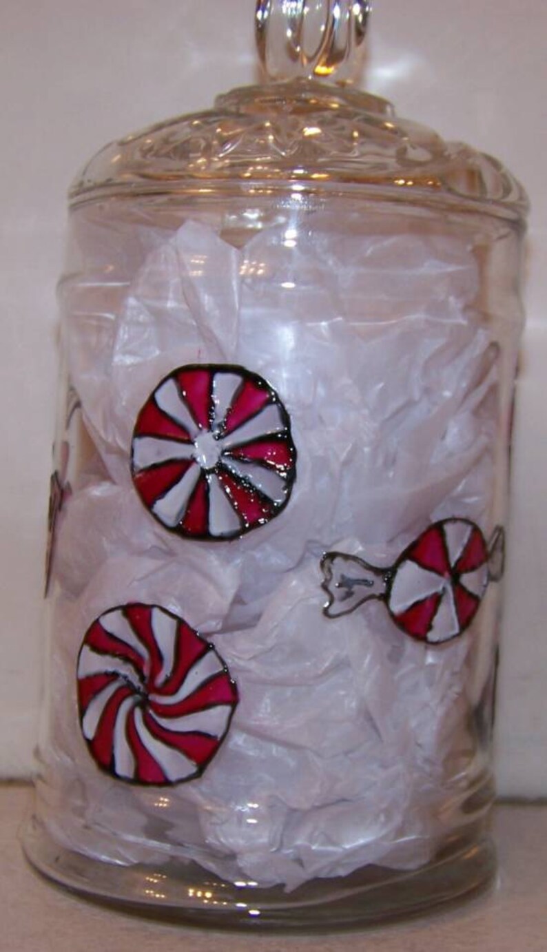 large candy jar with lid