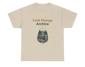 Camiseta Cold Plunge, Camiseta con tipografía de baño de hielo, Regalo de terapia con agua fría, Regalo de Navidad para él
