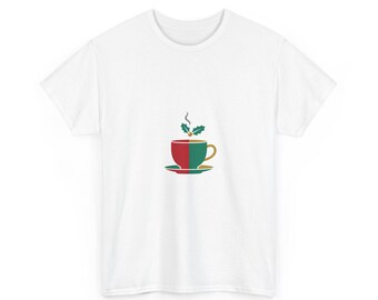Camiseta navideña personalizada para amantes del café