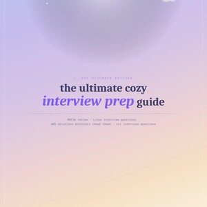 Cozy Interview Prep Guide: RHCSA, Linux, AWS, Git Study Bundle (Digital Download)