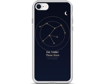 iPhone-Hülle mit Sternenkonstellation – Sternenkarte des Nachthimmels, Astrologie-Design