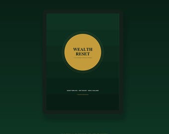 Arbeitsbuch zur Vermögensaufstockung | 12-Wochen-Budgetplan, Schuldenabbauplan (Digitales PDF)