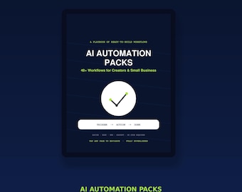Leitfaden für KI-Automatisierungs-Workflows | Über 48 Zapier-, Make- und n8n-Rezepte (PDF-Download)