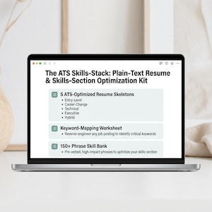O Kit de Otimização de Currículo e Seção de Habilidades para ATS Skills-Stack