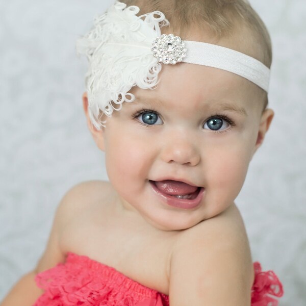 15 % Rabatt, Federn und Strass Stirnband, Baby Stirnbänder, Adult Stirnband, Kleinkind-Stirnband, Foto-Prop, Stirnband, Baby Bows