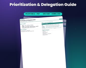 Prioritization & Delegation Guide — by NurseBrainCo