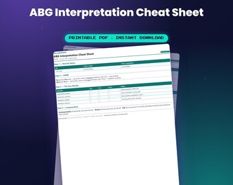 ABG Interpretation Cheat Sheet — by NurseBrainCo