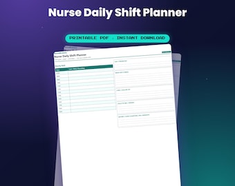 Nurse Daily Shift Planner — by NurseBrainCo