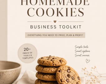 Kit de herramientas para la fijación de precios y la rentabilidad del negocio de las galletas / Cuaderno de trabajo para panaderías (descarga digital)