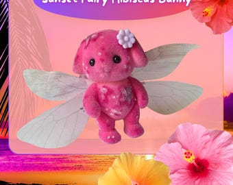 Família Sylvanian Families Calico Critters personalizada - Coelho Hibisco da Fada do Pôr do Sol