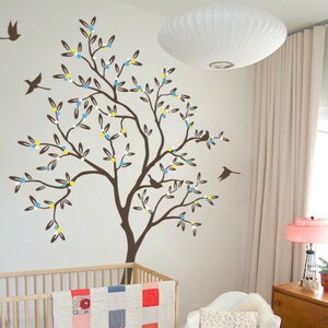 Baby Kinderzimmer Baum Wandtattoo Wandaufkleber - Baum Wandtattoo - Baum Aufkleber - Groß: ca 85 &quot;x 54&quot; KC012