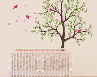 Baby Nursery Wall Decals - Tree Wall Decal - Nursery Decal - Large: approx 85" x 75" - KC009