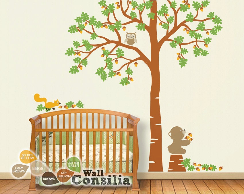 Baby Nursery Tree Wall Decal Tree Decals Tree Wall Decal with Etsy