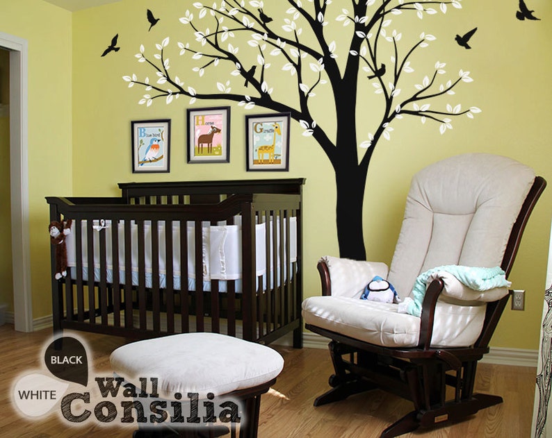 photo tree wall decal frame hanging tree wall sticker | etsy