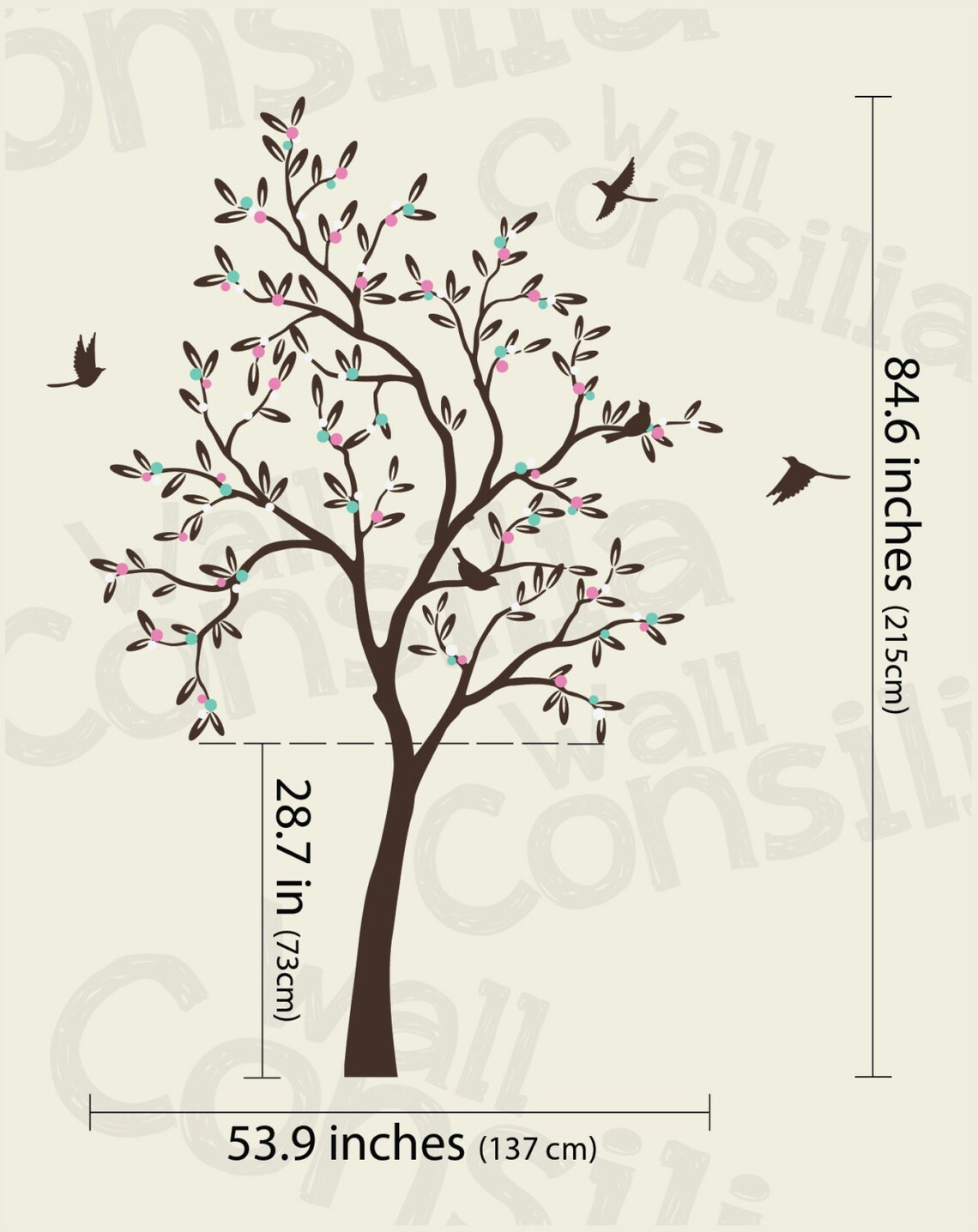 Baby Nursery Tree Wall Decal Wall Sticker Tree Wall Decal Etsy