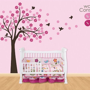 Baby Nursery Wall Decals - Cherry Blossom Tree Wall Decal -  Tree Decal - Large: approx 75&quot; x 75&quot; - K025