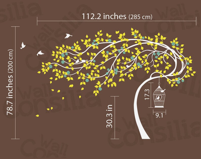 Baby Nursery Wall Decals Tree Wall Decal Tree Decal Etsy