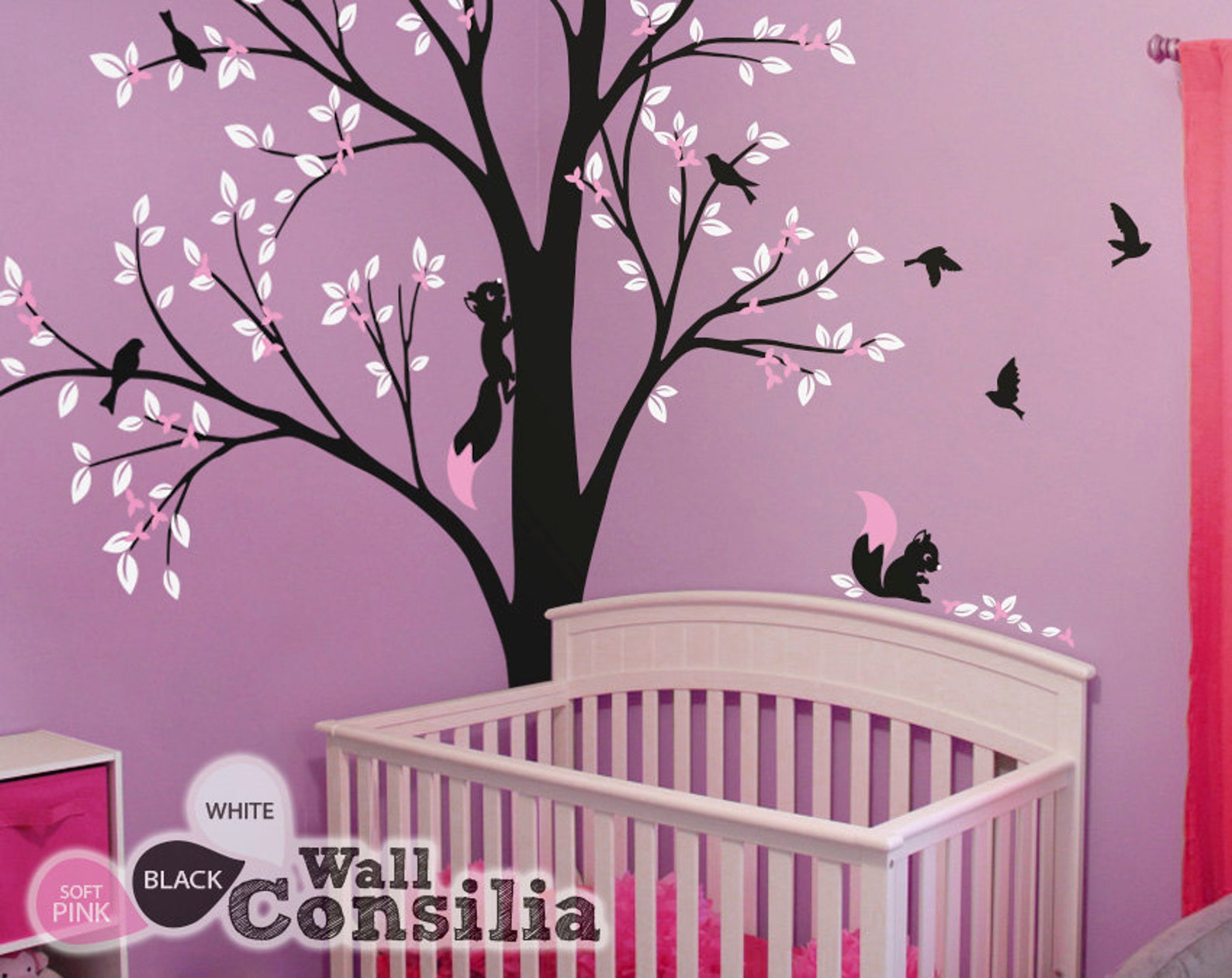 Tree Wall Decal Nursery Wall Decoration Tree Wall Sticker Etsy