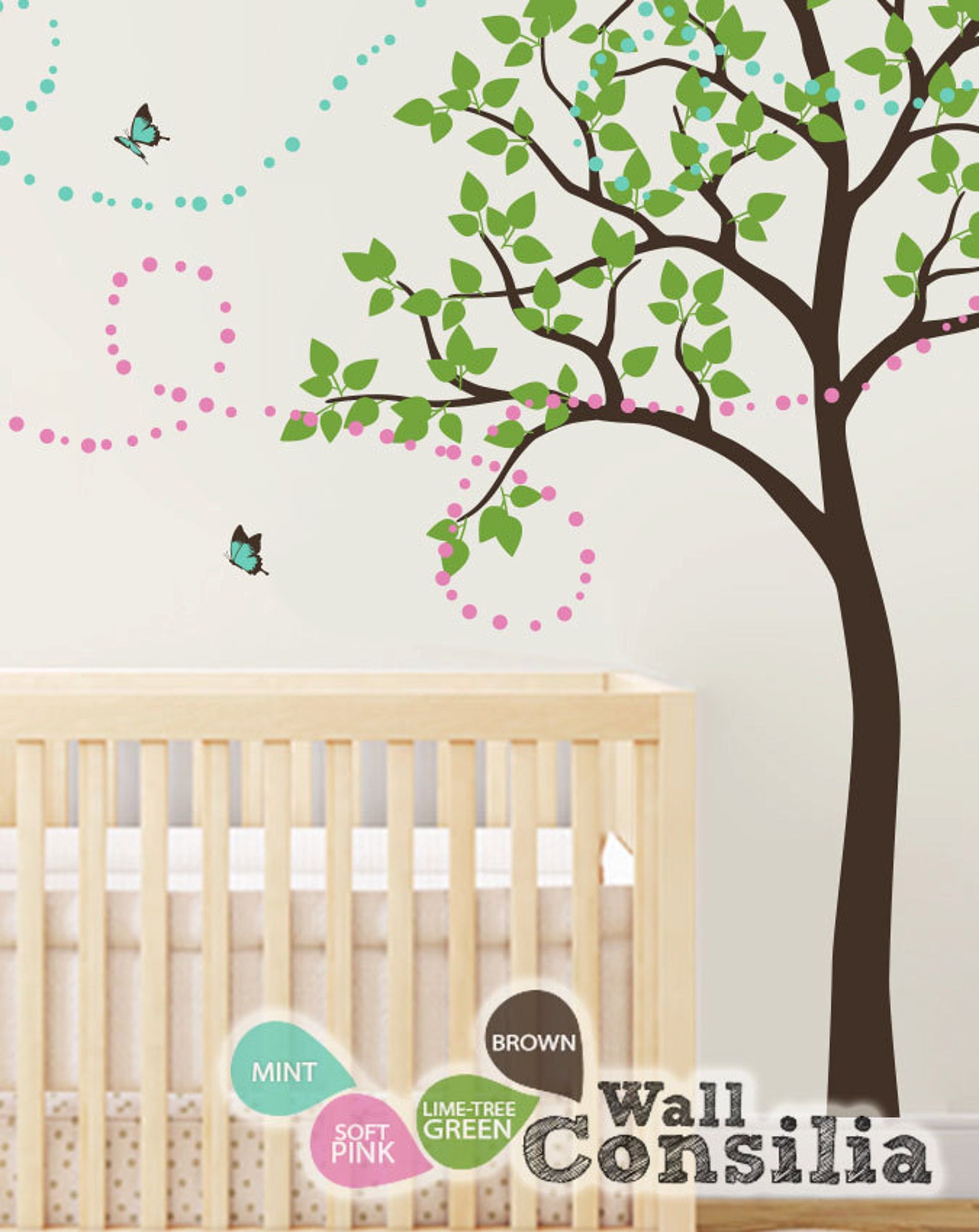 Tree Wall Decal Nursery Wall Decoration Tree Wall Sticker - Etsy