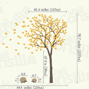 White Tree Wall Decals Nursery Wall Decal Large Kids Room - Etsy