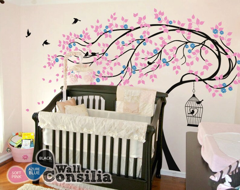Baby Nursery Wall Decals Tree Wall Decal Tree Decal Etsy