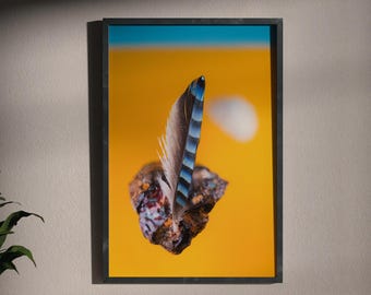 Surrealer Stillleben-Druck, Wandbild für Kuriositätenkabinette – „Rechtmäßiger Empfang“