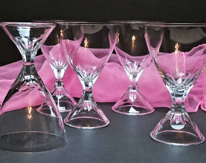 Crystal Glasses Crystal Juice Glasses Footed Juice Glasses Etsy