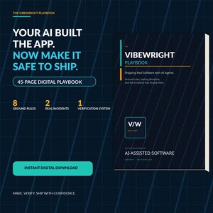 Vibe Coding Production Playbook: AI App Testing, Safety, Workflow Guide (PDF)
