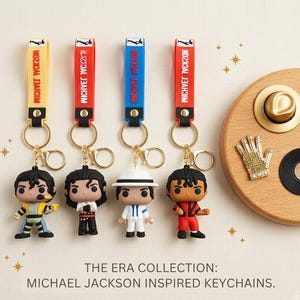 マイケル・ジャクソン キーホルダー 6種セット Michael jackson keychain - Etsy 日本