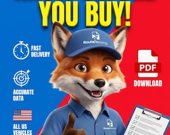 Informe del historial del vehículo de Car Fox, entrega rápida en PDF.