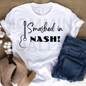 Nashville Bachelorette Party Shirt: Music City Guitar Tee