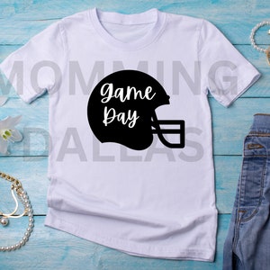 Día del juego png, SVG pdf, sublimación, regalo para mamá, camiseta para mamá, casco de fútbol